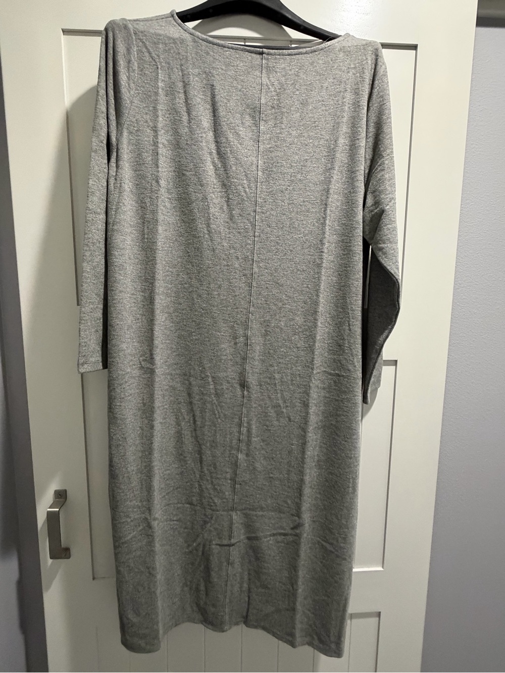 a new day Women's Grey Crewneck Midi Dress